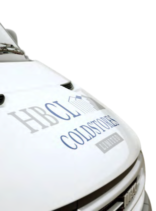 View of the HBCL van bonnet with logo